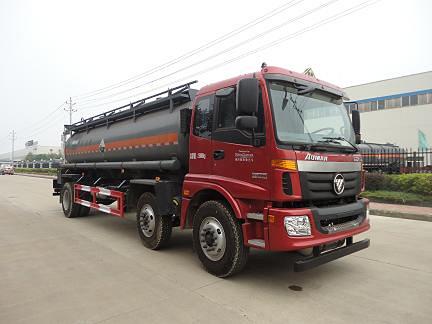 欧曼小三轴16.8方丙烯酸腐蚀性物品罐式运输车