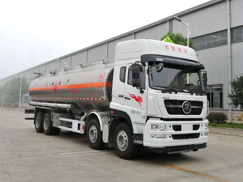 斯太尔前四后八29.4方FL型铝合金油罐车