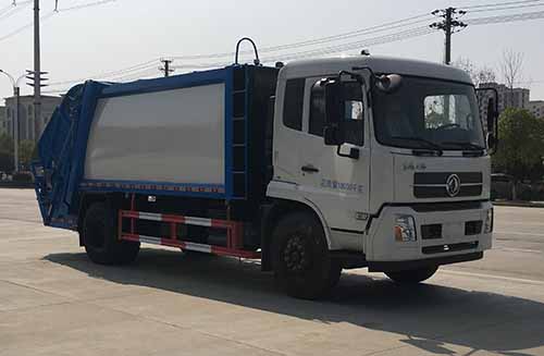 东风天锦8-14方压缩式垃圾车