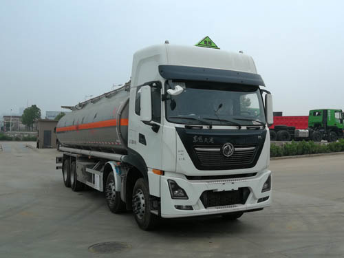 东风天龙前四后八29.7方铝合金油罐车