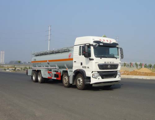 豪沃前四后八19.9方氢氯酸腐蚀性物品罐式运输车