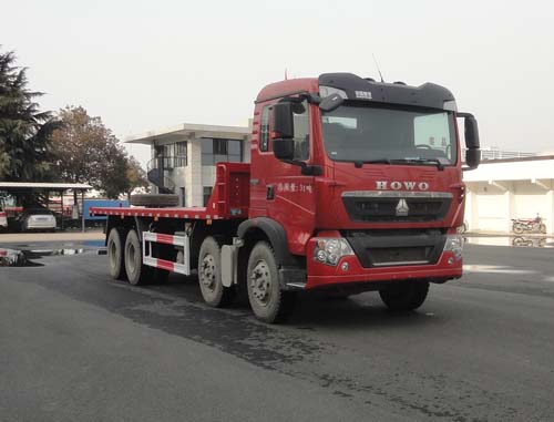 豪沃前四后八平板自卸车