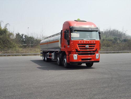 红岩前四后八24.8方乙醇易燃液体罐式运输车