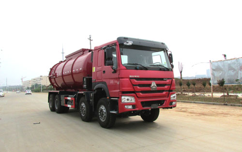 豪沃前四后八19方污泥运输车