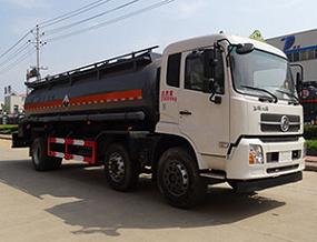 东风天锦小三轴15方盐酸腐蚀性物品罐式运输车