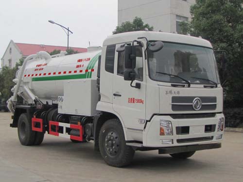 东风天锦水罐3.5方污水罐5.7方清洗吸污车