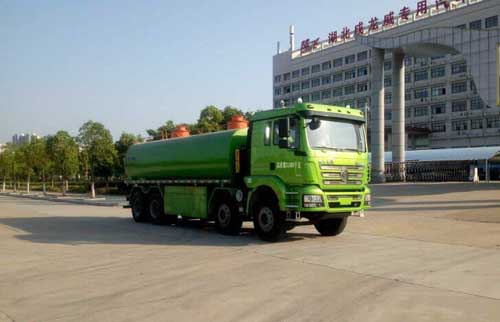 陕汽前四后八24方污泥自卸车