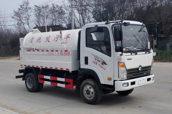 王牌3吨清水罐5吨污水罐清洗吸污车