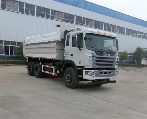 江淮后八轮厢长5.6米自卸式垃圾车